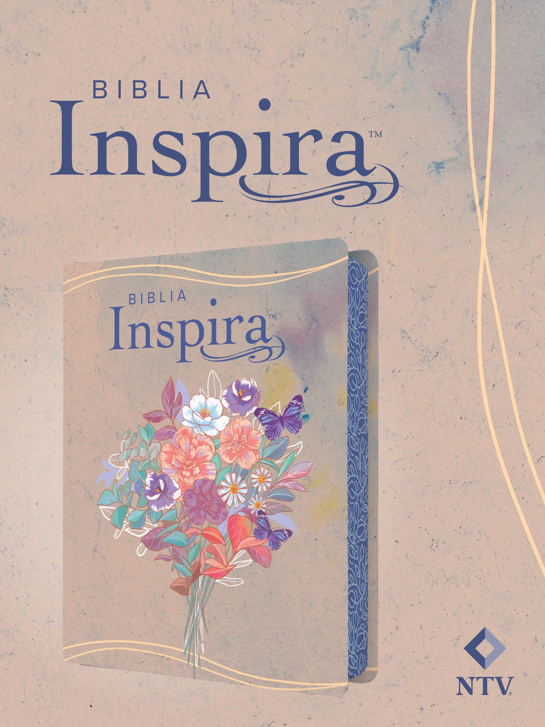 Biblia Inspira: Nueva traduccion viviente, acuarela rosa, sentipiel: La Biblia que inspira tu creatividad book