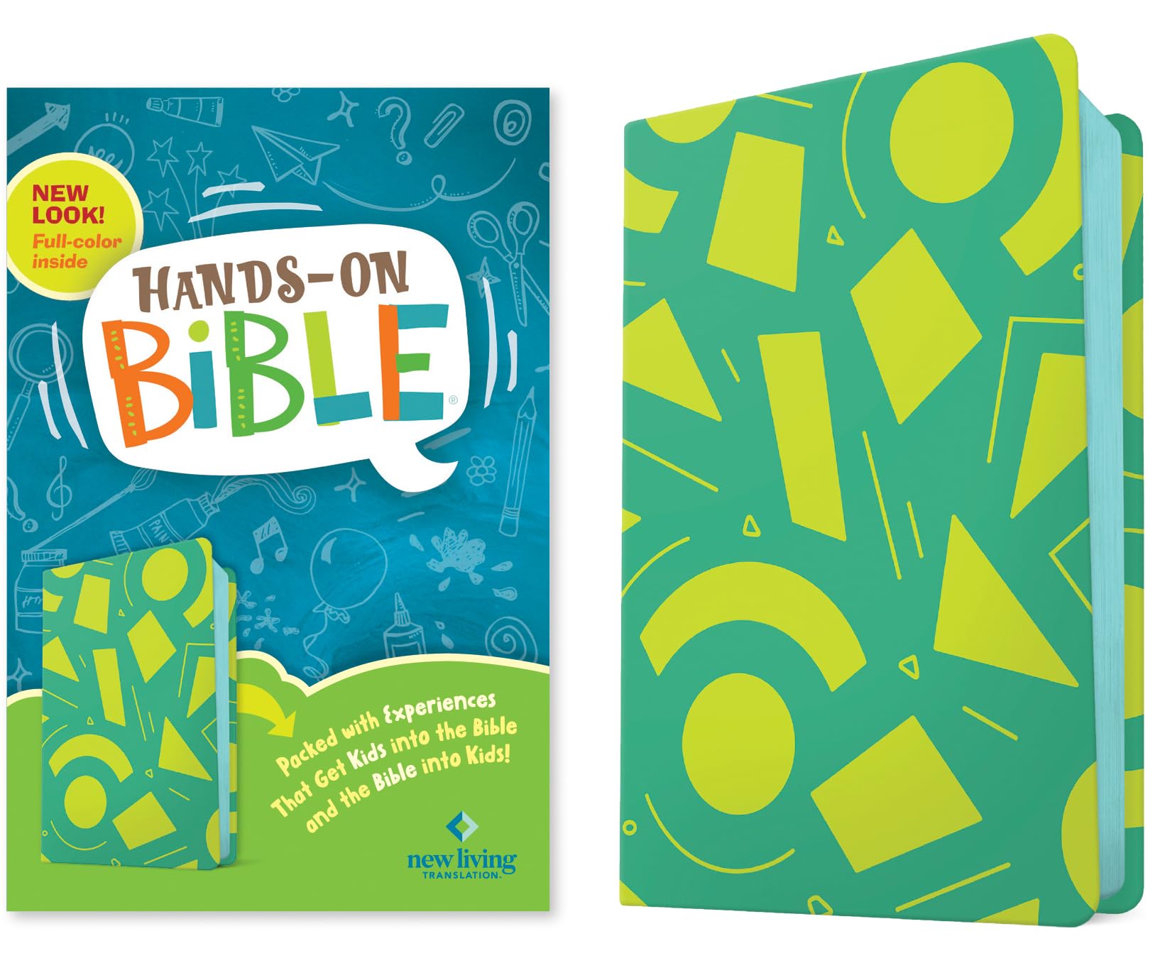 NLT Hands-On Bible, Third Edition (Leatherlike, Green Lines and Shapes) Religion & Esotericism