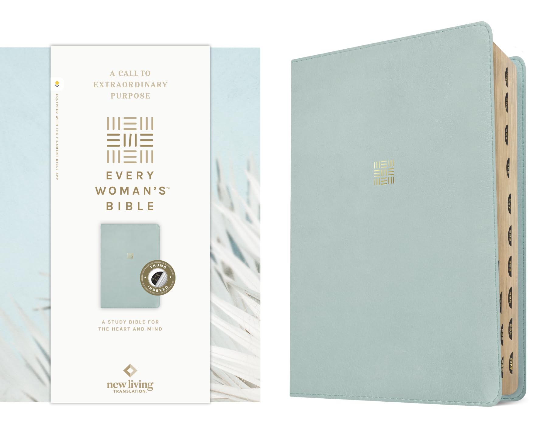 Holy Bible: New Living Tranlation, Sky Blue, Leatherlike, Every Woman's Bible, Filament-enabled Edition Religion & Esotericism