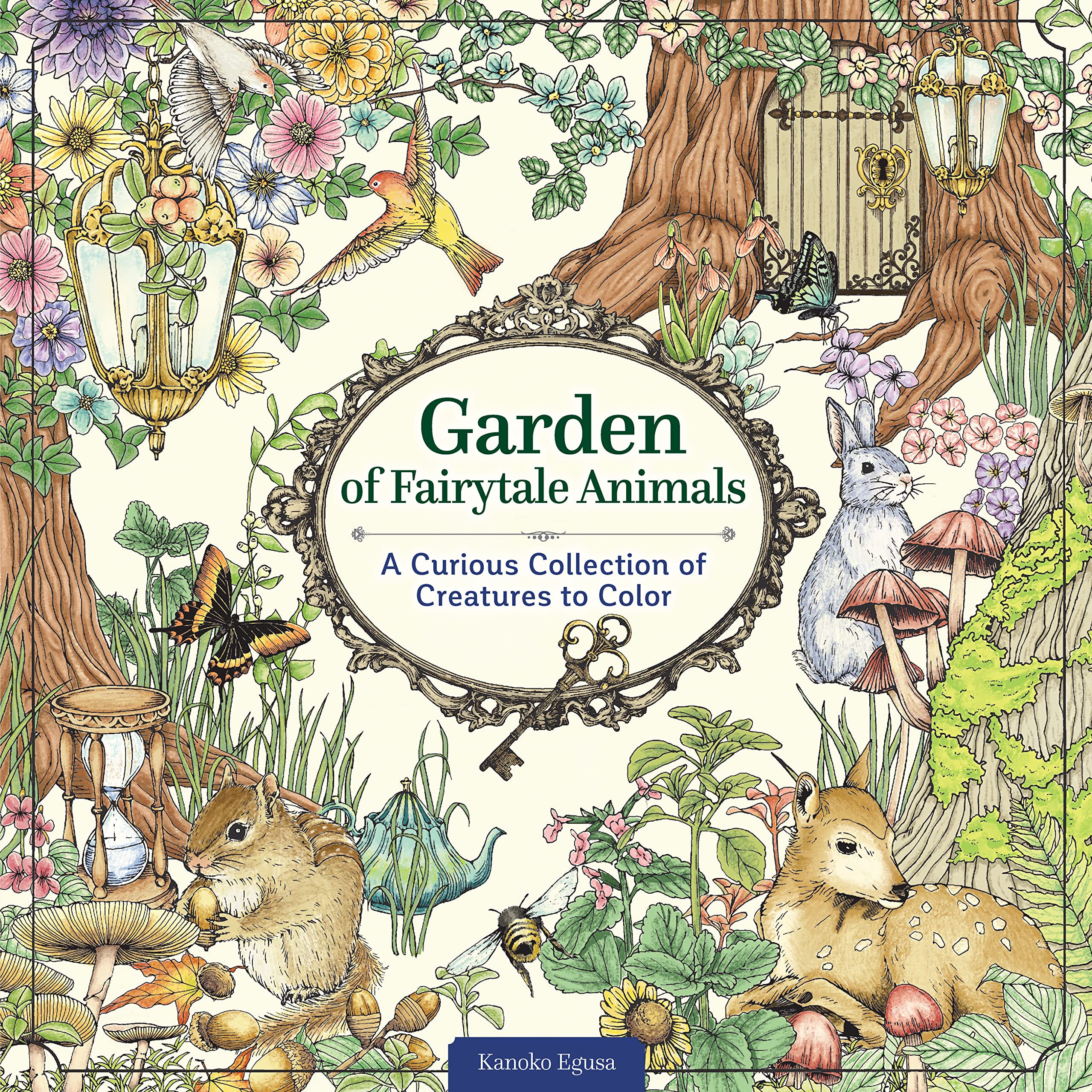 Garden of Fairytale Animals: A Curious Collection of Creatures to Color (Coloring Books) Hobbies & Crafts