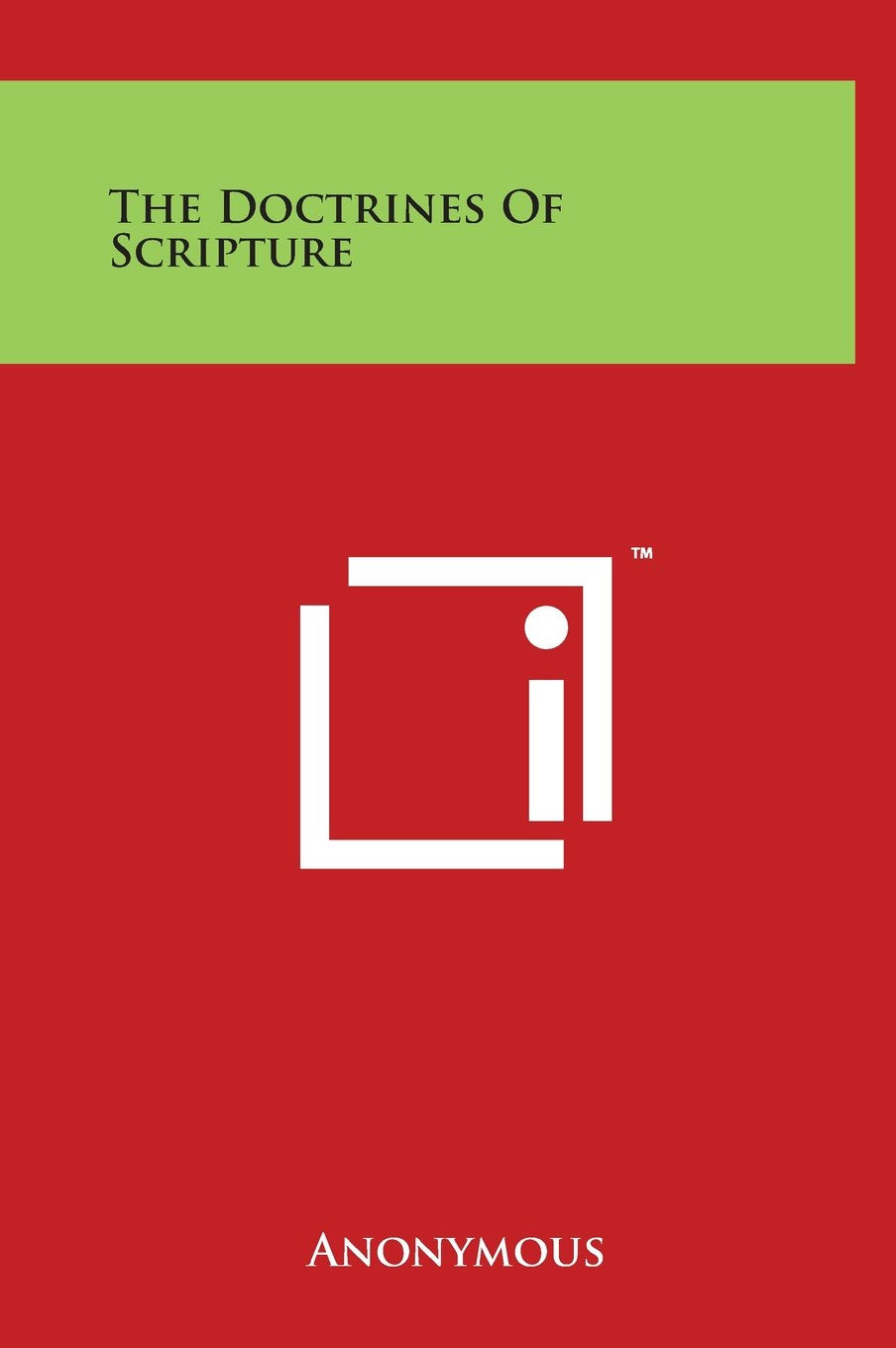 The Doctrines of Scripture Religion & Esotericism