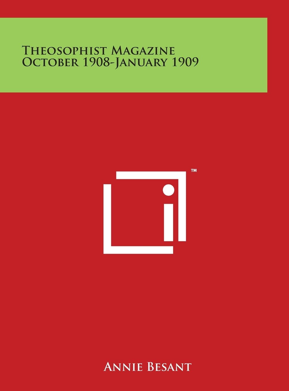 Theosophist Magazine October 1908-January 1909 Philosophy