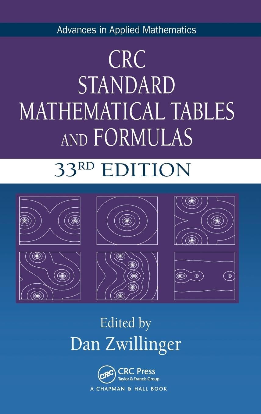 Product Image: CRC Standard Mathematical Tables and Formulas