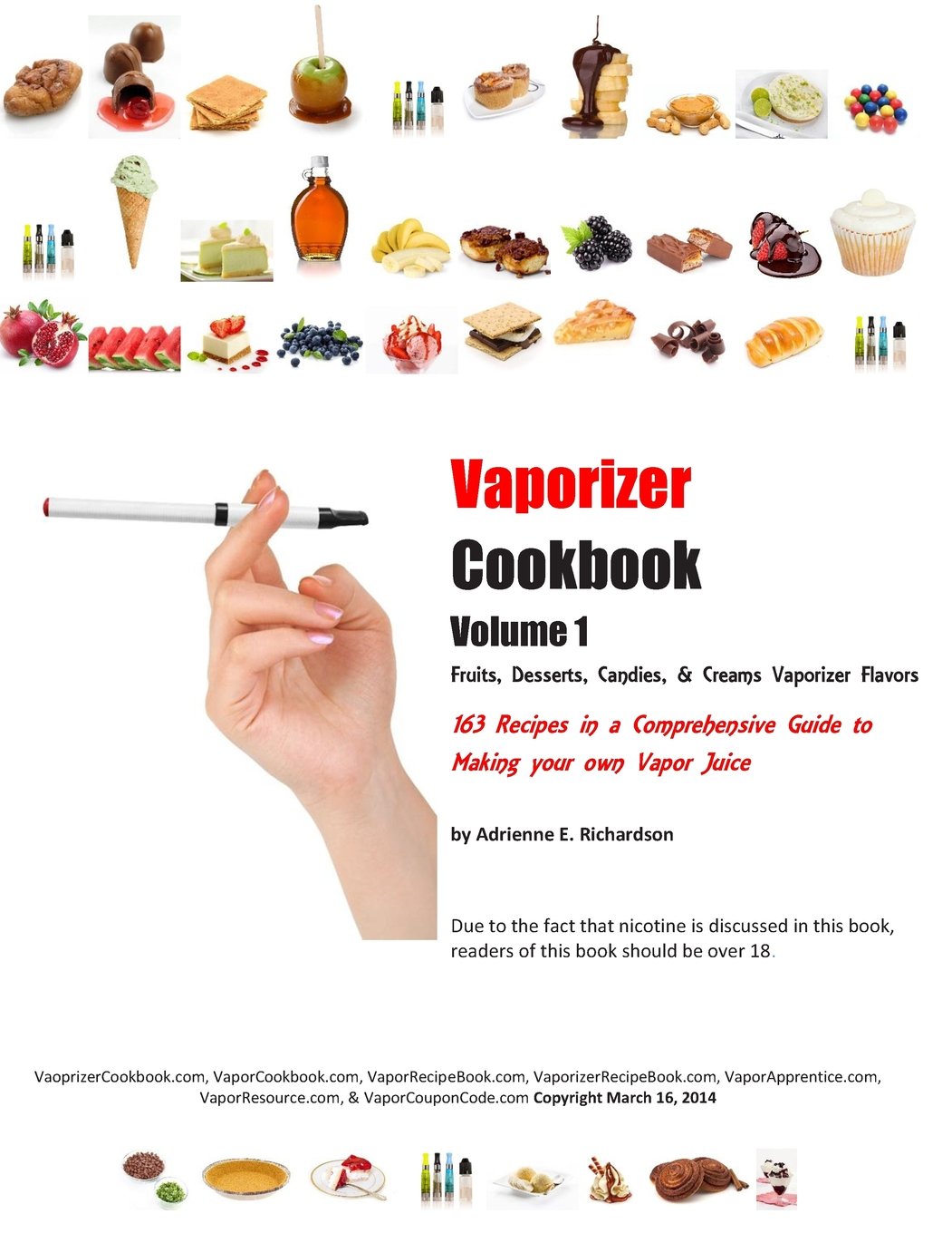 Vaporizer Cookbook: Fruits, Desserts, Candies, & Creams, Vaporizer Flavors Health, Nutrition & Fitness
