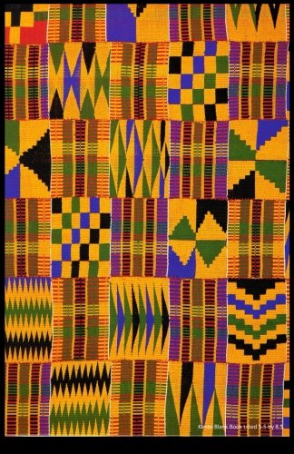 Kente Blank Book Lined 5.5 by 8.5: 5.5 by 8.5 inch 100 page lined blank book suitable as a journal, notebook or diary with a cover photo of a piece of Kente cloth Books