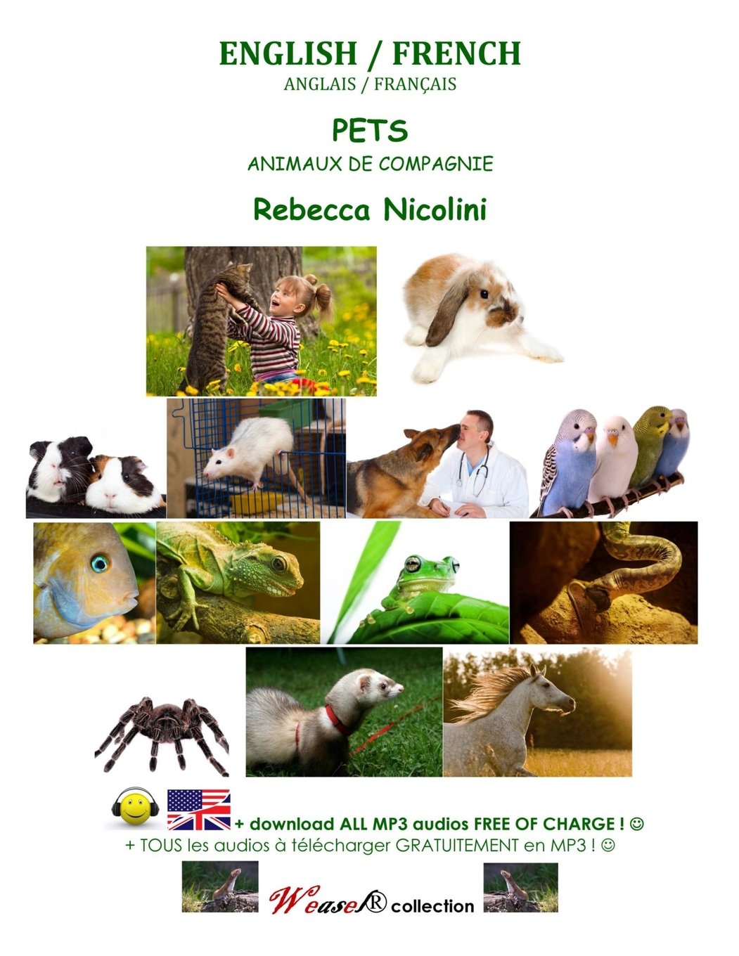 English / French : Pets: Color version book