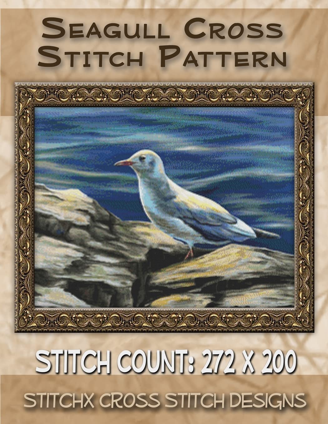 Seagull Cross Stitch Pattern Hobbies & Crafts