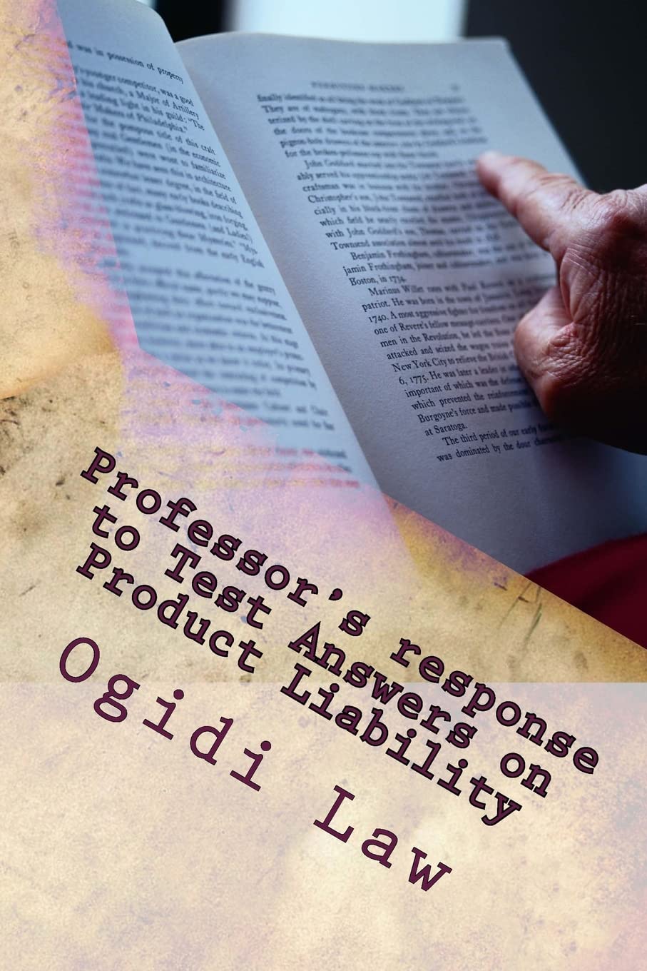 Professor's response to Test Answers on Product Liability: Look Inside! Law