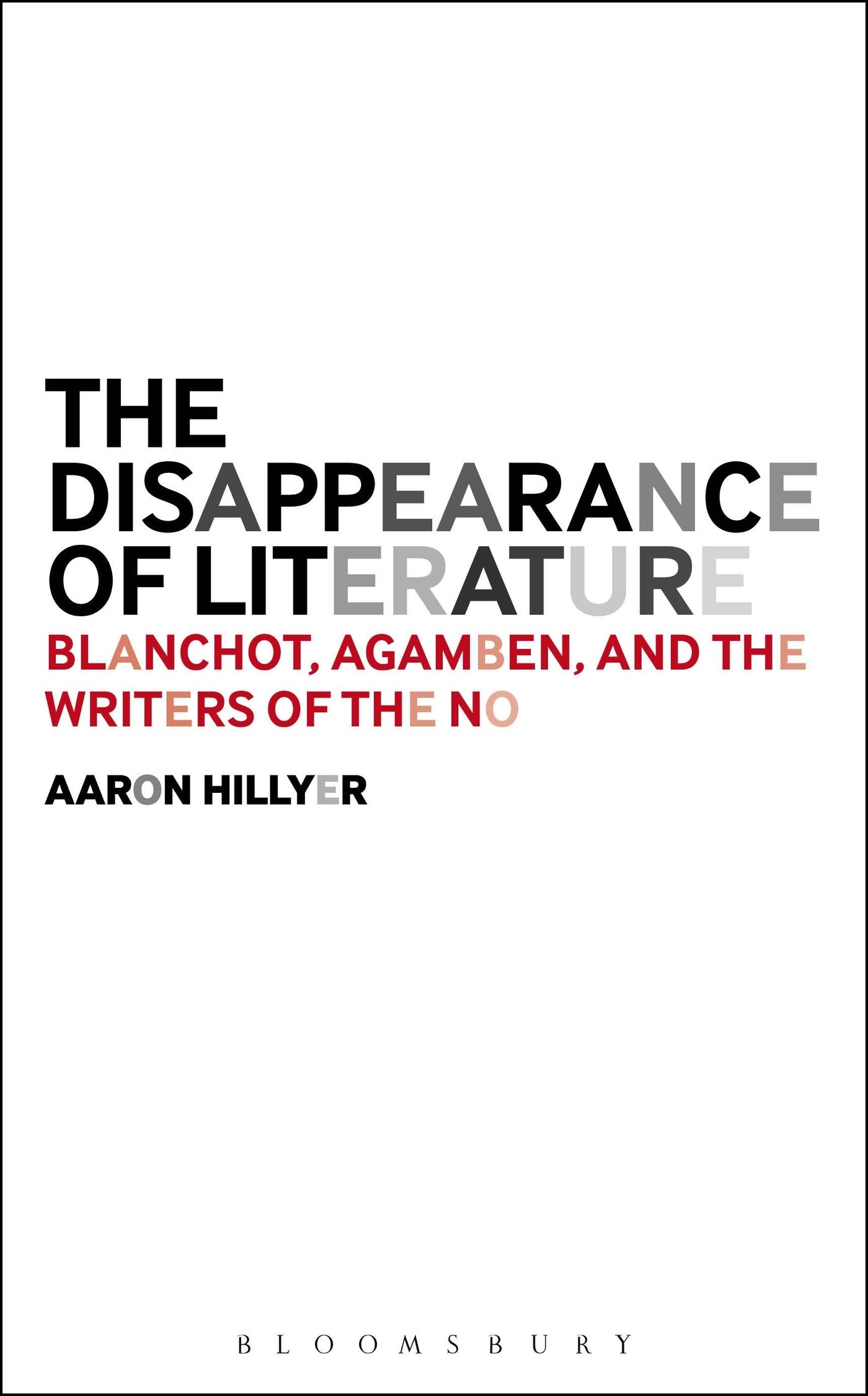 The Disappearance of Literature Philosophy