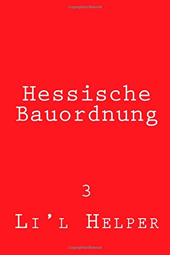 Product Image: Hessische Bauordnung: 3