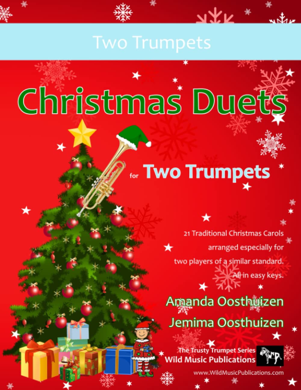 Christmas Duets for Two Trumpets: 21 Traditional Christmas Carols arranged for two equal trumpets of intermediate standard. (Trumpet Duets for Intermediate Players) Sheet Music