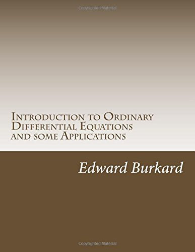 Product Image: Introduction to Ordinary Differential Equations and some Applications