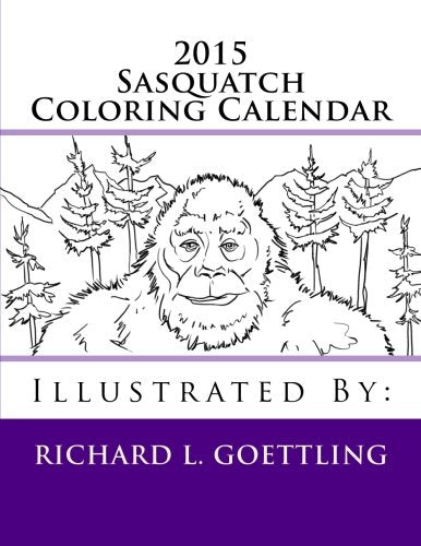 2015 Sasquatch Coloring Calendar Hobbies & Crafts