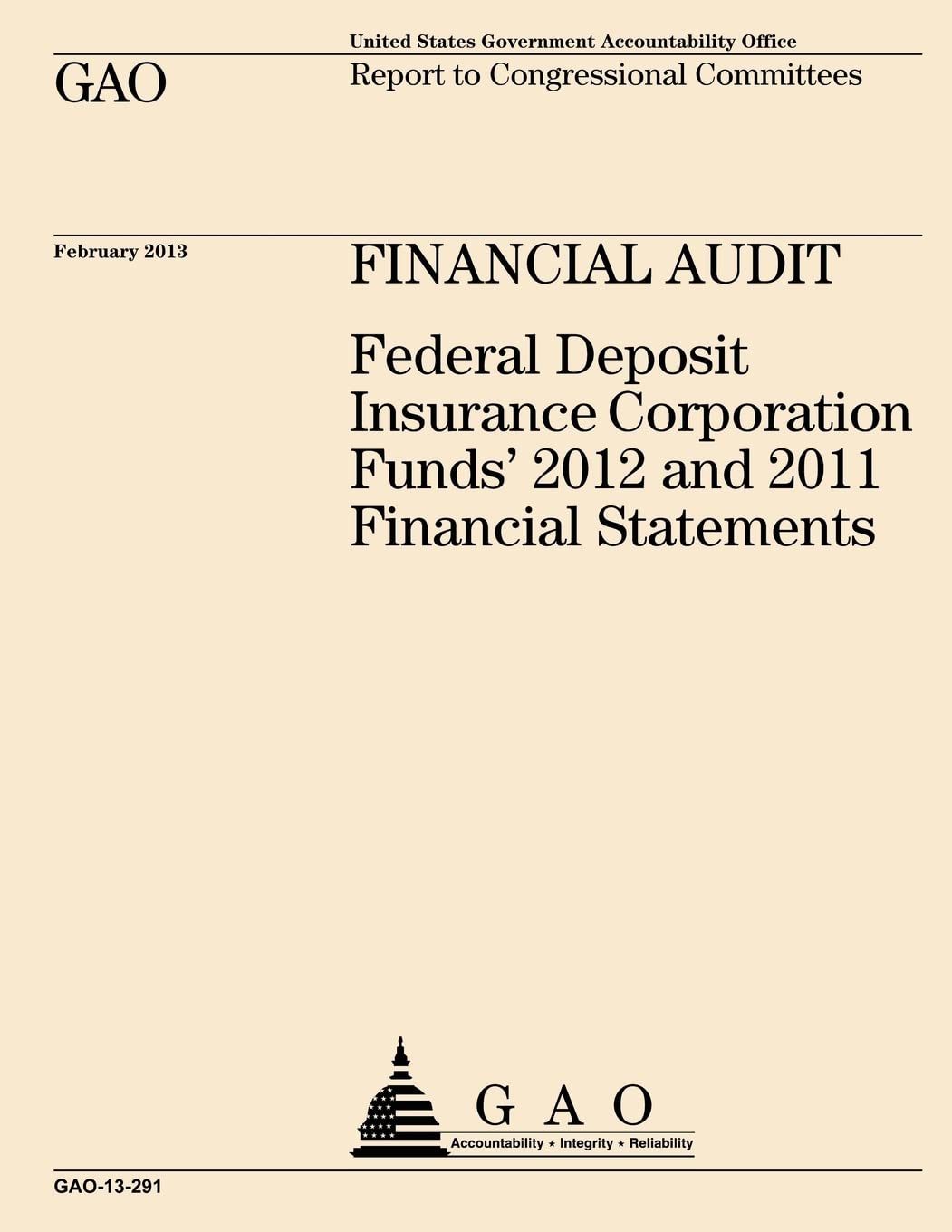 Report to Congressional Committees; Financial Audit Reference Books