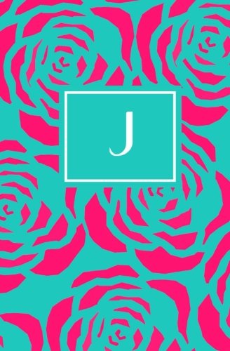 J: Personalized Initial Journal/Notebook/Diary (Pink Floral on Teal Monogram Journals, Band 10) Self-help