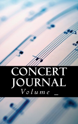 Concert Journal: Sheet Music Cover (S M Journals) Sheet Music