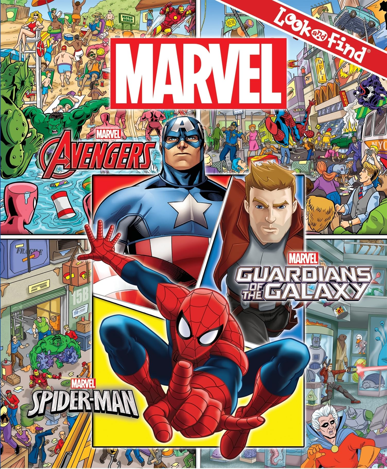 Marvel - Avengers, Guardians of the Galaxy, and Spider-man Look and Find Activity Book - Characters from Avengers Endgame Included - PI Kids (Marvel Guardians of the Galaxie) Novels & Short Stories