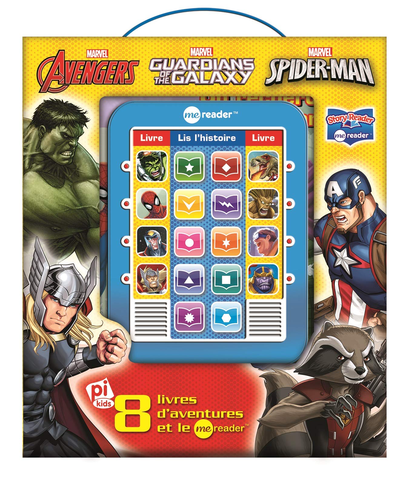 MARVEL AVENGERS - MA TABLETTE DE LECTURE ME READER: 8 livres d'aventures et le Me Reader : Equipe intergalactique ! ; Danger : Docteur Octopus ; ... l'Expo de science ; On recherche Spider-Man ! Tiptoi & Games