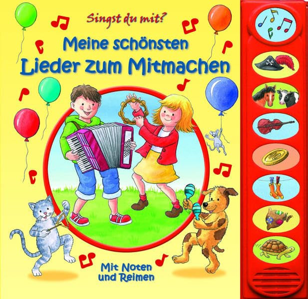 Meine Schönsten Lieder zum Mitmachen, 8-Button-Soundbuch Tiptoi & Games