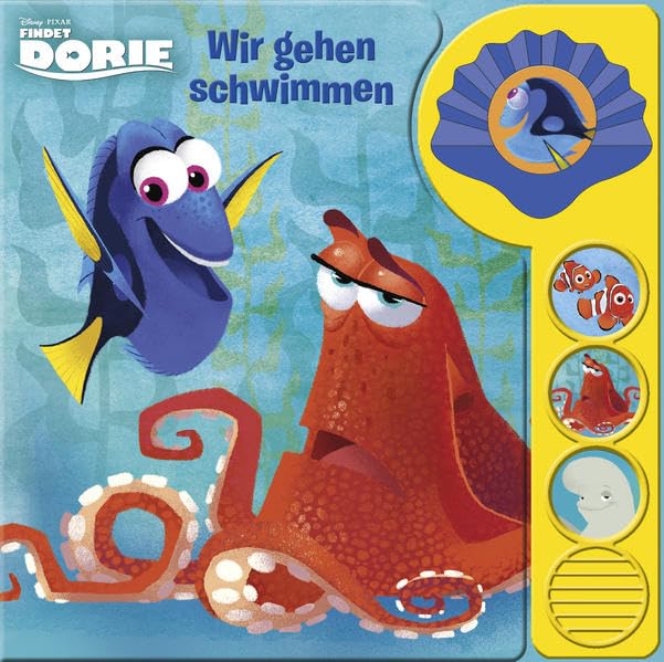 Findet Dorie, Wir gehen schwimmen: Kinderbuch, 3-D-Rahmen-Soundbuch, Disney-Pappbilderbuch mit 4 Geräuschen, Buch zum Film: 3-D-Rahmen-Soundbuch klein Children's books