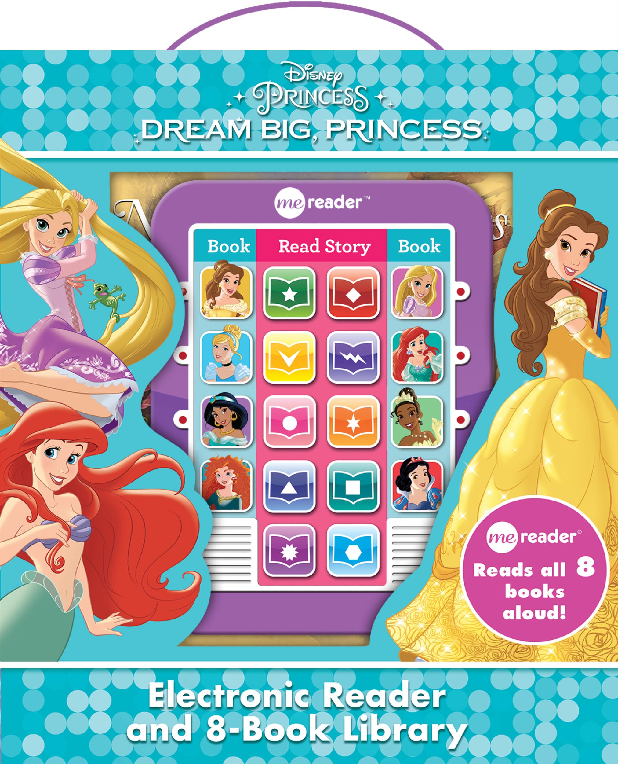 Disney Princess Ariel, Rapunzel, Belle, and More!- Dream Big Princess Me Reader and 8-Book Library - PI Kids book