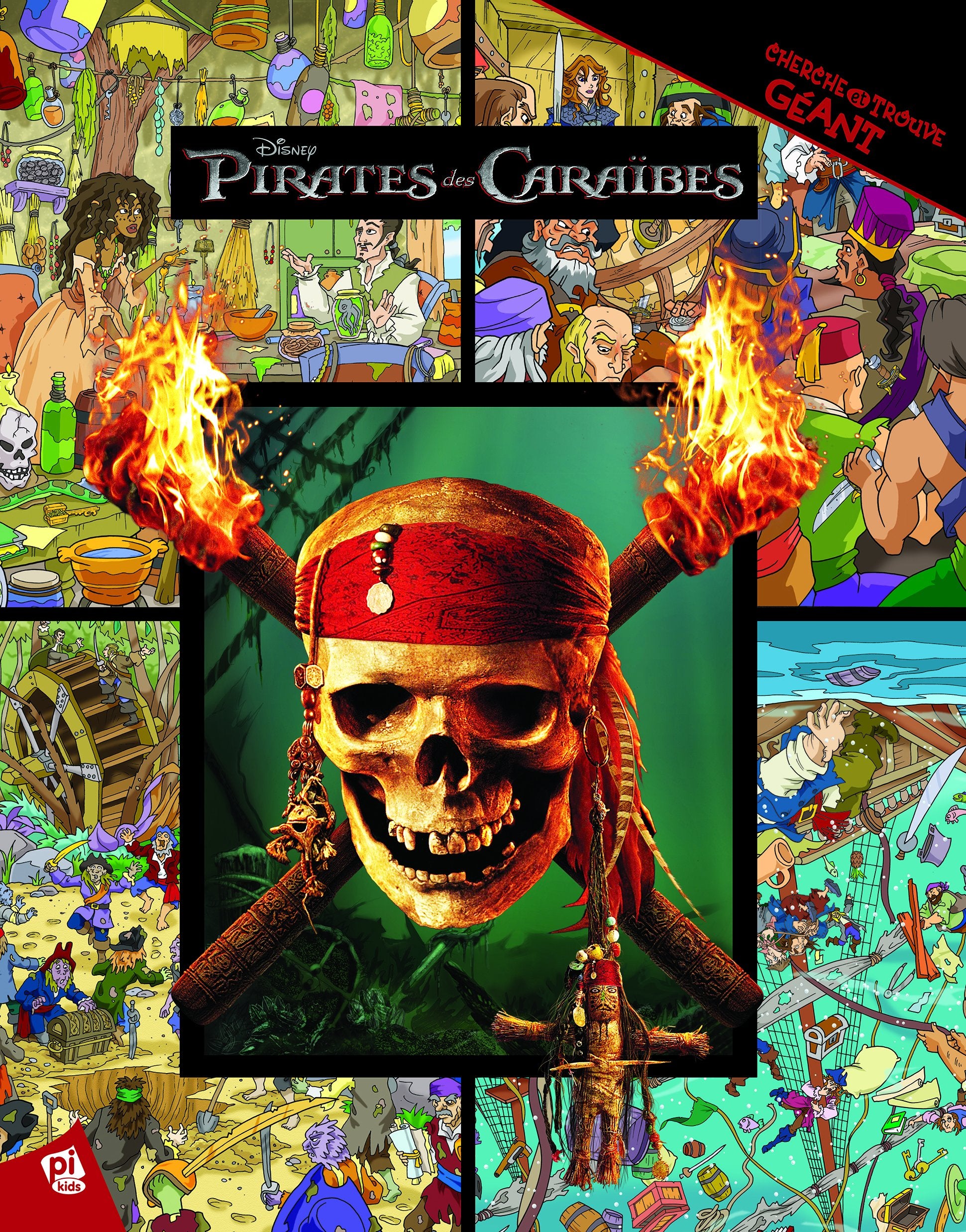 PIRATES DES CARAIBES - CHERCHE ET TROUVE GEANT Children's books