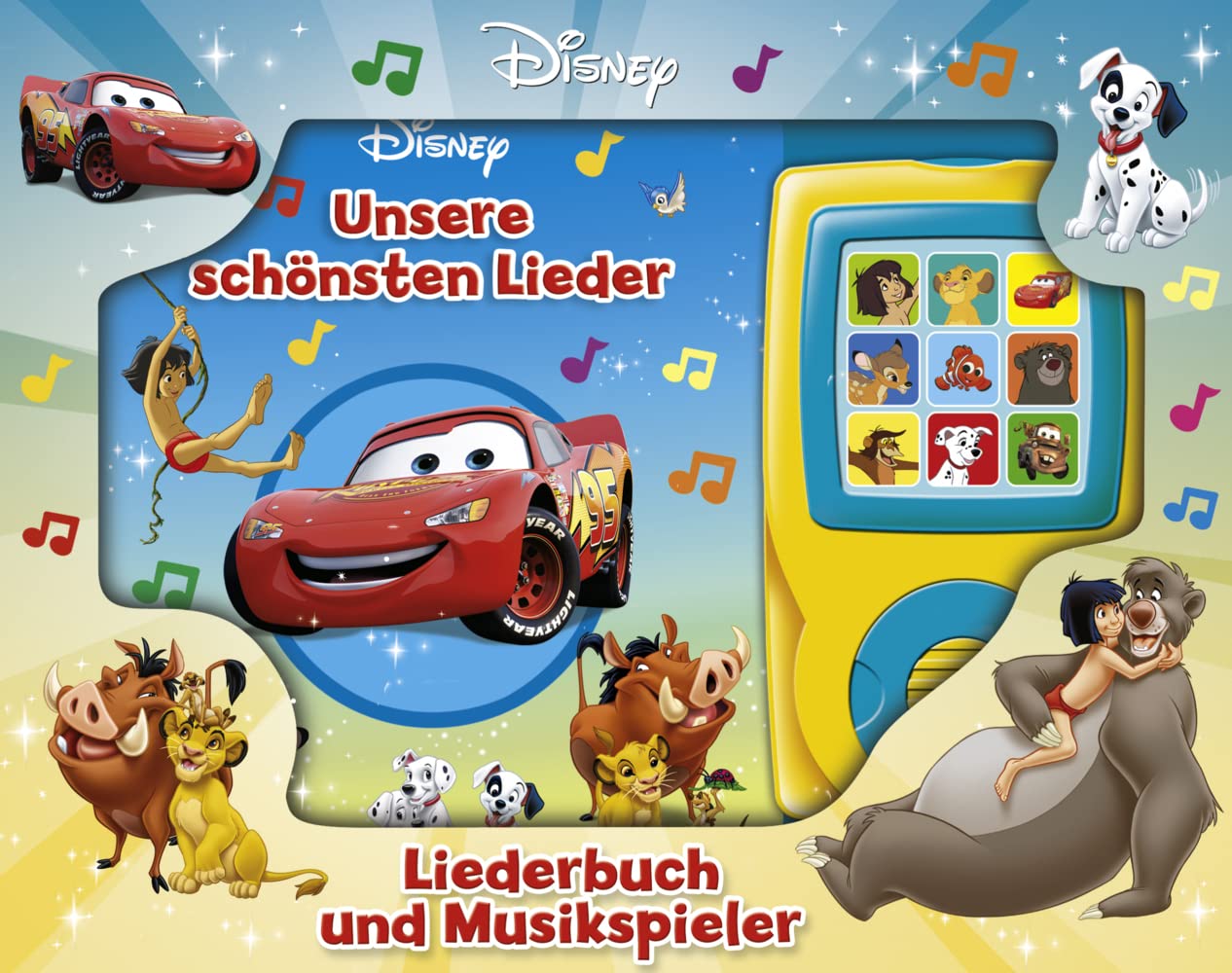 Unsere schönsten Lieder - Liederbuch und Musikspieler - Disney-Pappbilderbuch mit 15 beliebten Kinderliedern Non-fiction