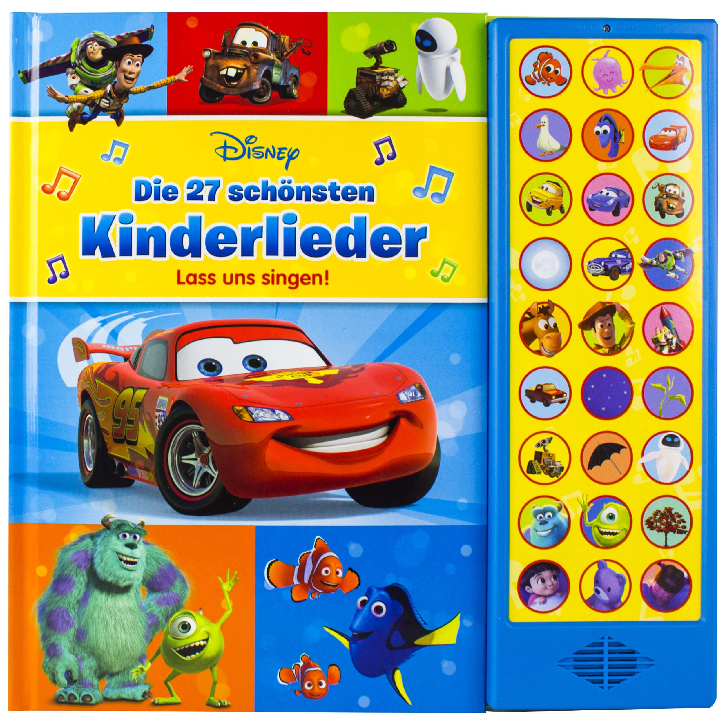 Disney - Die schönsten Kinderlieder - lass uns singen!, 27 Kinder- und Gutenachtlieder zum Mitsingen - mit Notensatz: 27-Button-Soundbuch Non-fiction