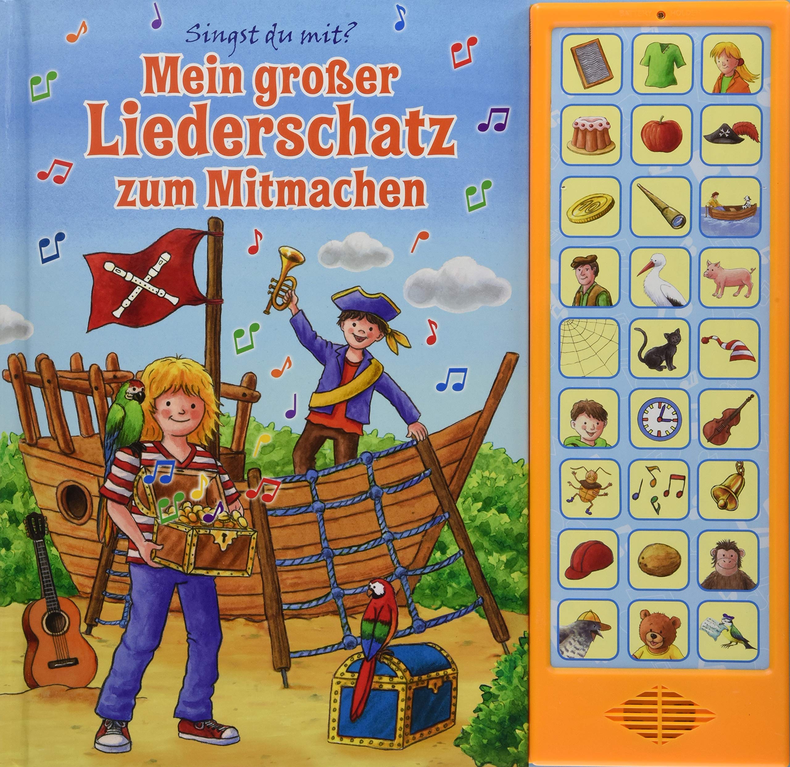 Mein großer Liederschatz zum Mitmachen - Hardcover-Buch - 27 Kinderlieder zum Mitsingen: 27-Button-Liederbuch Non-fiction
