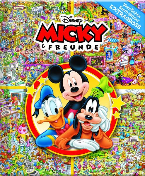 Micky - Disney - Verrückte Such-Bilder extragroß - Hardcover-Wimmelbuch für Kinder ab 3 Jahren im XXL Format Tiptoi & Games