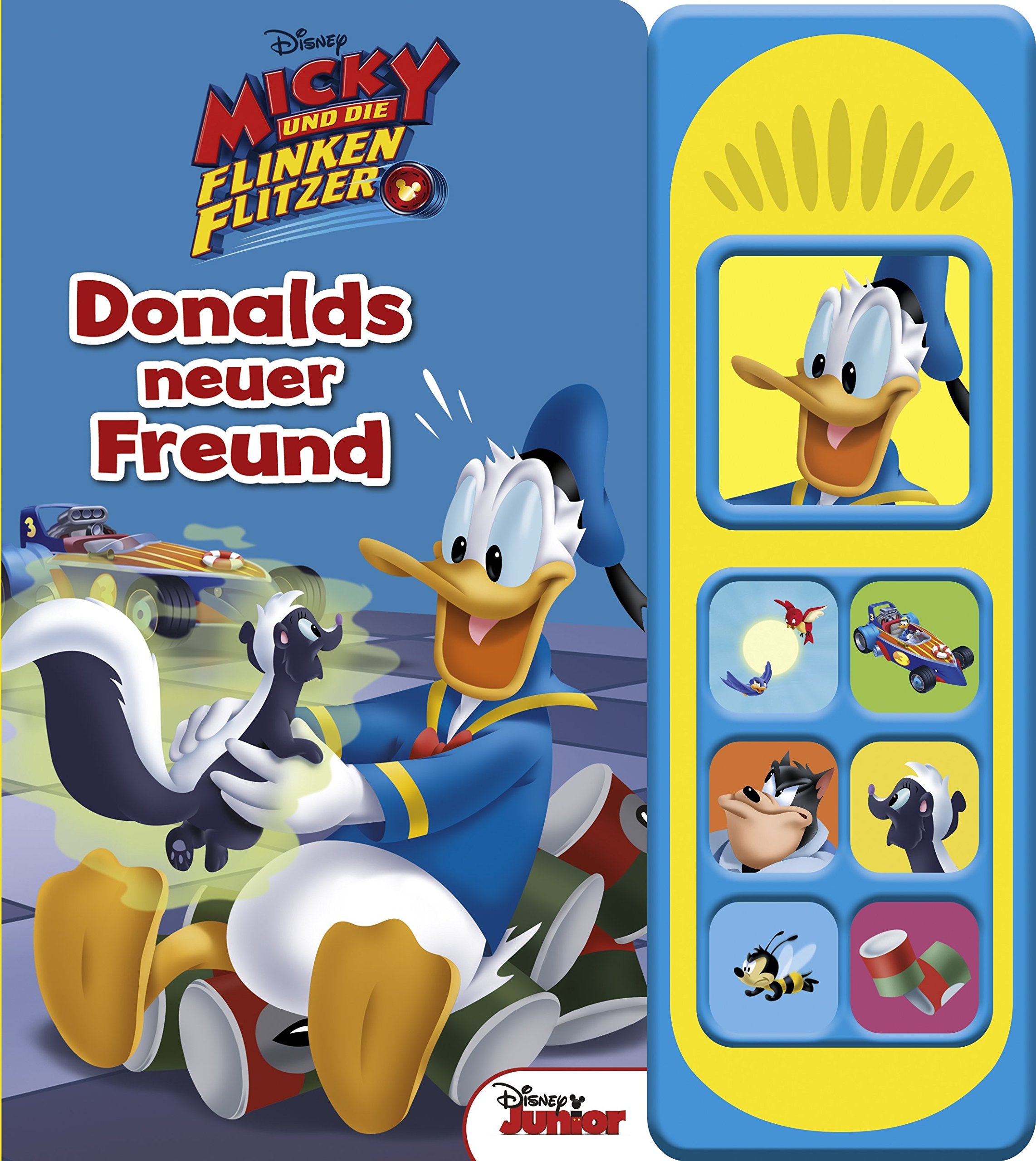 Disney - Donalds neuer Freund -Soundbuch - Disney Micky und die flinken Flitzer - Pappbilderbuch mit 7 lustigen Geräuschen für Kinder ab 3 Jahren Novels & Short Stories