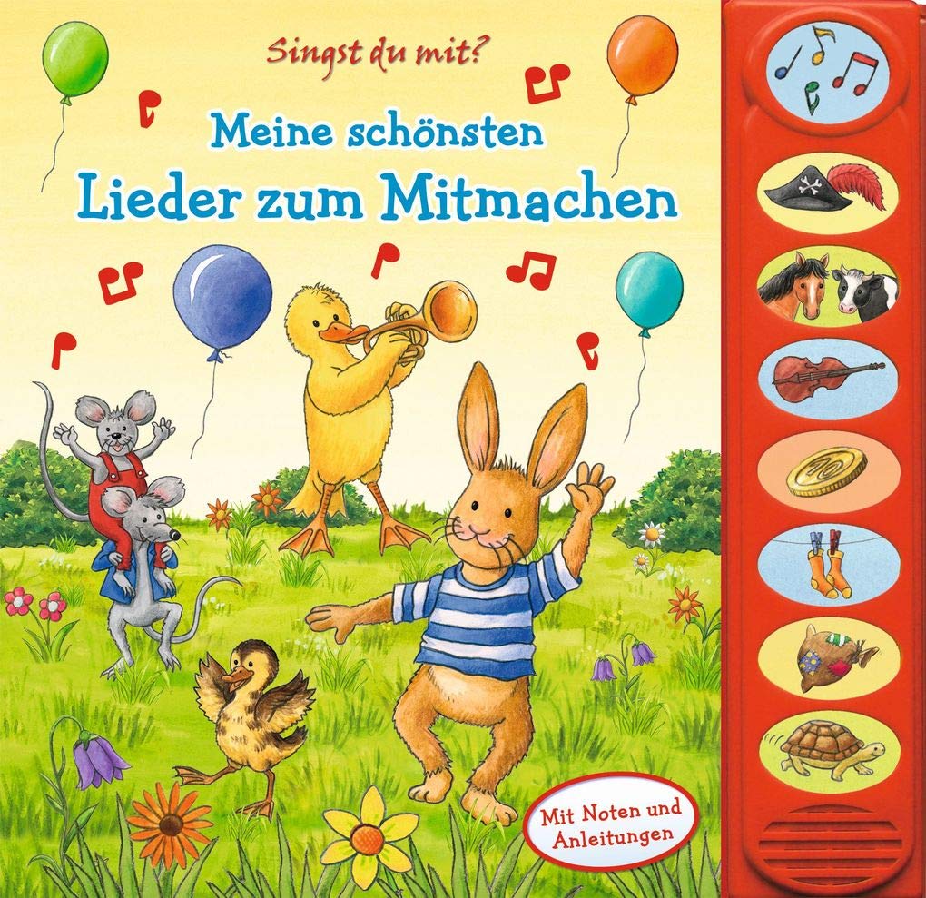 Meine schönsten Lieder zum Mitmachen - 8-Button-Soundbuch - interaktives Bilderbuch mit 8 beliebten Kinderliedern zum Mitsingen: . Tiptoi & Games