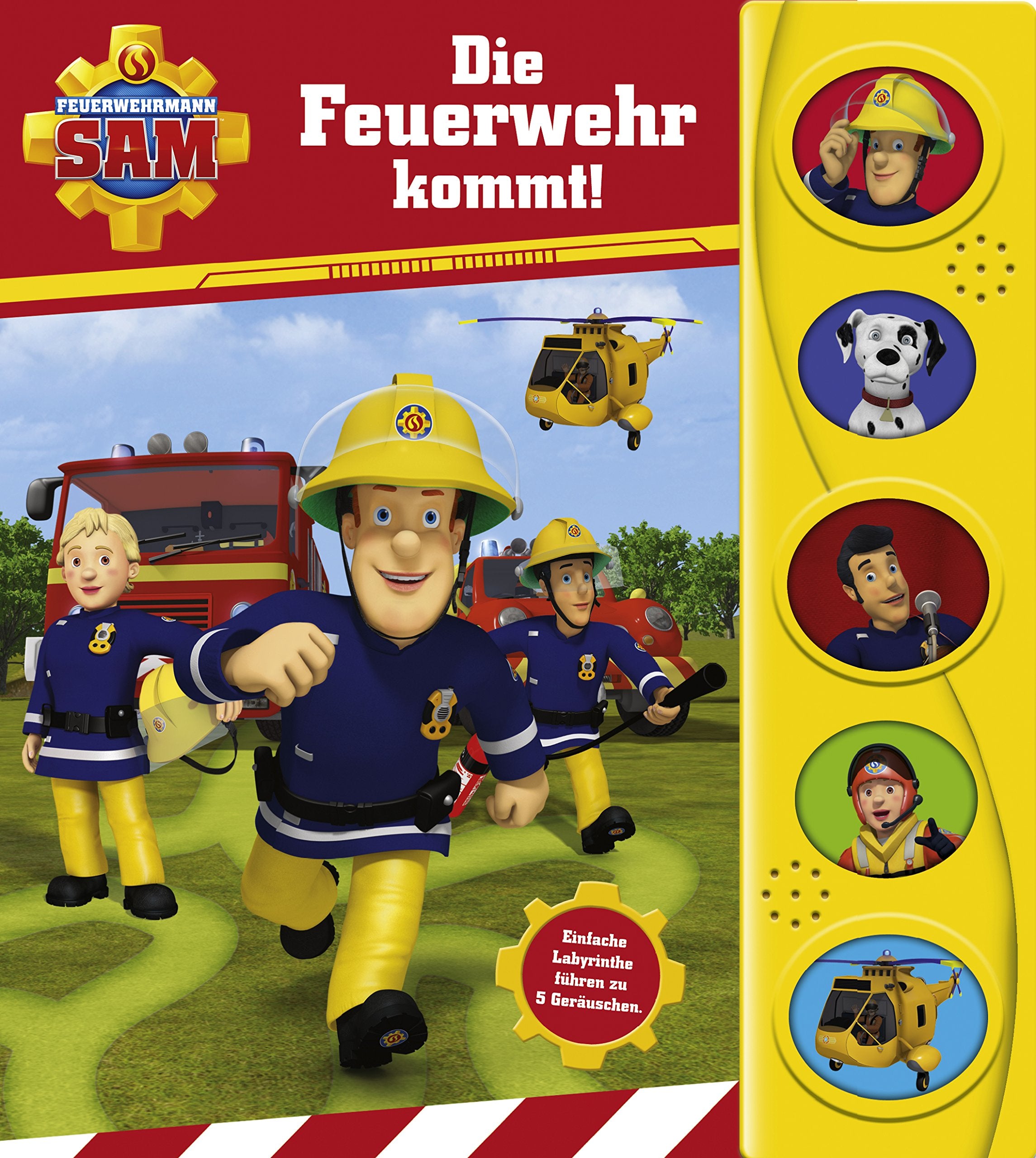 Feuerwehrmann Sam - Labyrinth-Soundbuch für Kinder ab 18 Monaten - Pappbilderbuch mit 5 Geräuschen Non-fiction
