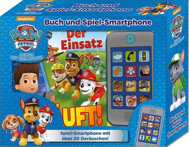 PAW Patrol - Der Einsatz läuft! - Buch und Spiel-Smartphone - 18 Seiten Bilderbuch - Mehr als 20 Geräusche und Musik Children's books