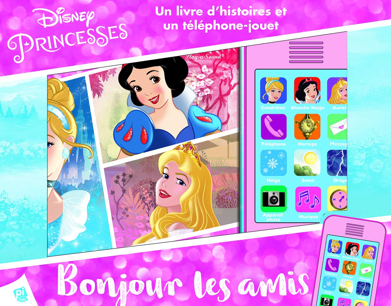 PRINCESSES-UN LIVRE ET UN TELEPHONE: Un livre d'histoire et un téléphone-jouet Tiptoi & Games