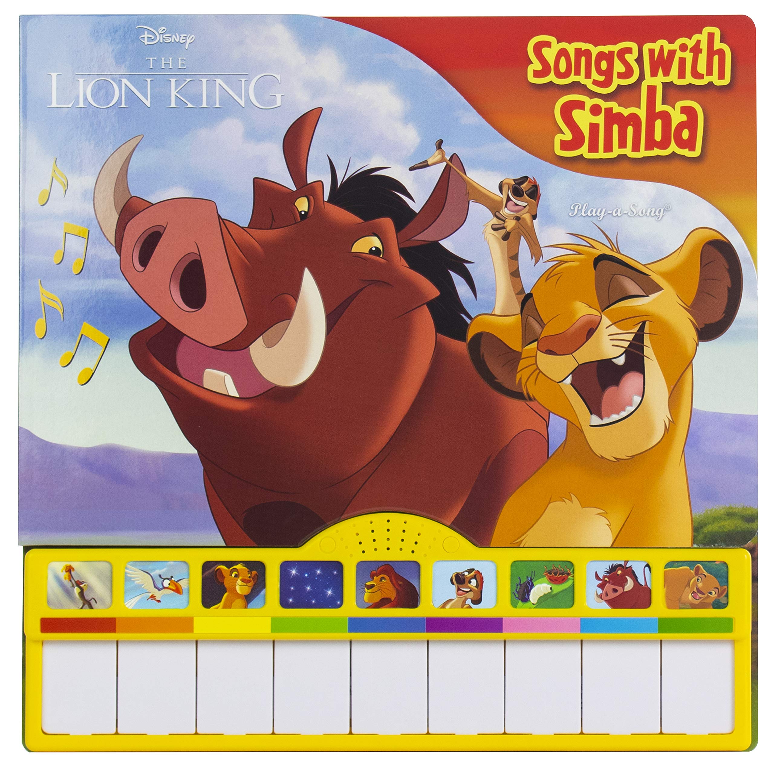 Disney The Lion King - Songs with Simba Piano Songbook with Built-In Keyboard - PI Kids Children's books