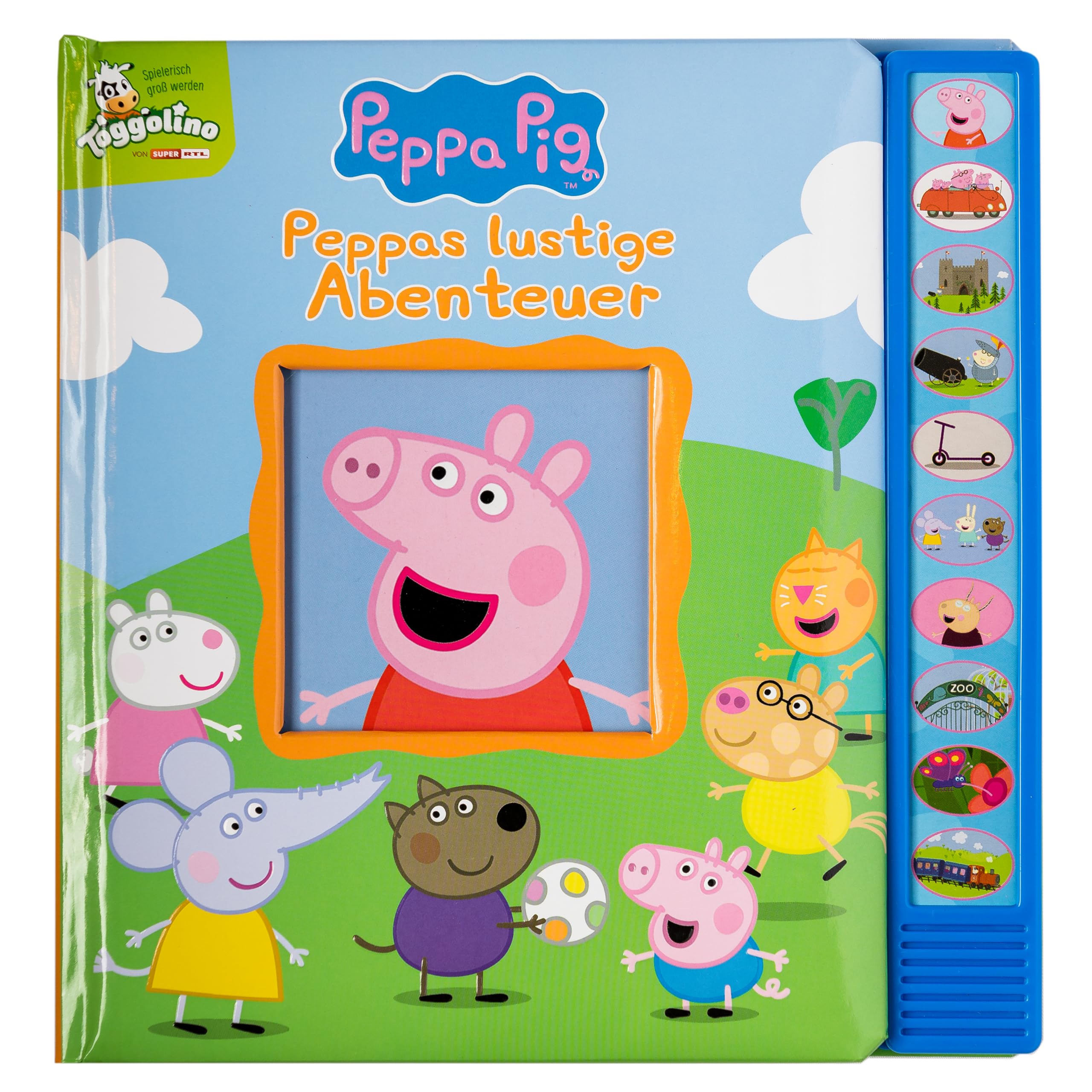Peppa Pig - Peppas lustige Abenteuer - Vorlese-Pappbilderbuch mit 10 fröhlichen Geräuschen Tiptoi & Games