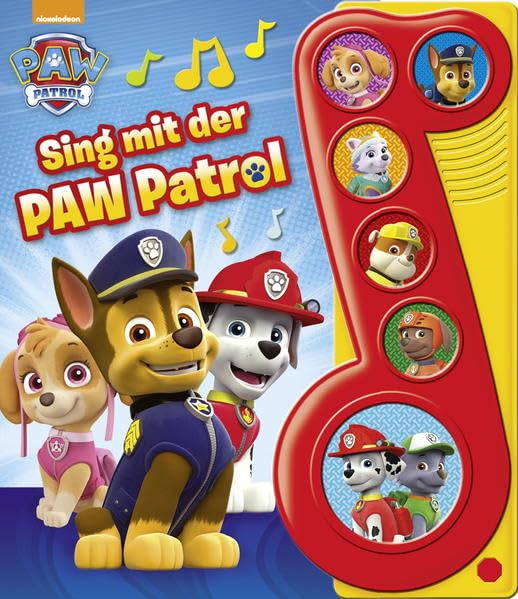 Sing mit der PAW Patrol - Liederbuch mit Sound - Nickelodeon - Pappbilderbuch mit 6 Melodien Children's books