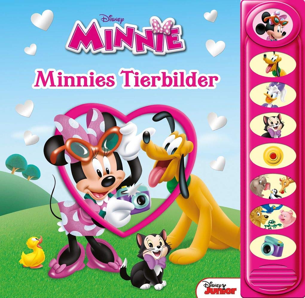 Disney Minnie - Minnies Tierbilder- 8-Button-Soundbuch ab 3 Jahren - interaktives Bilderbuch mit 8 witzigen Geräuschen zu Minnie und Daisys Foto-Abenteuer Tiptoi & Games