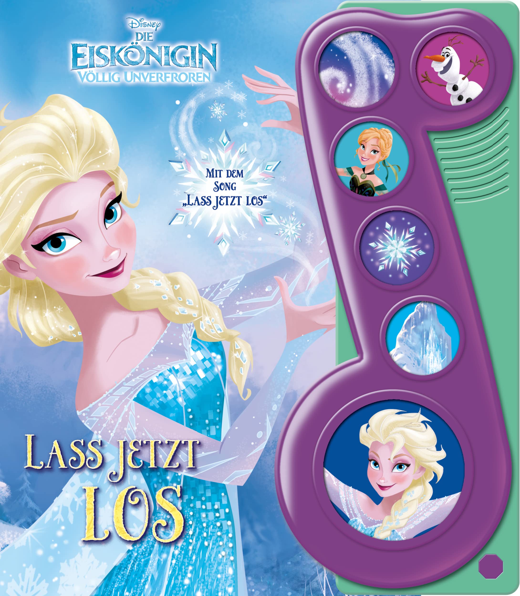 Die Eiskönigin, Lass jetzt los, Liederbuch mit Sound: Disney-Pappbilderbuch mit 6 Melodien, Buch zum Film Non-fiction