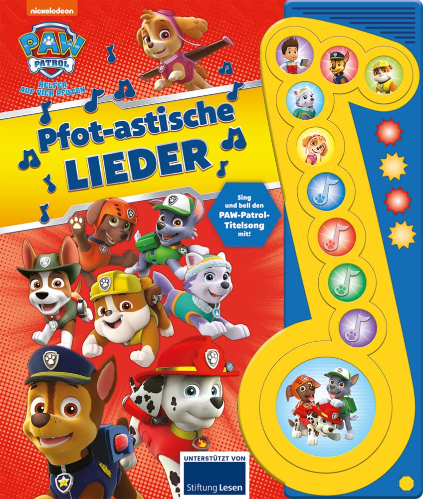 Pfot-astische Lieder - Nickelodeon - PAW Patrol - Liederbuch mit Sound: Pappbilderbuch mit 10 Liedern Non-fiction