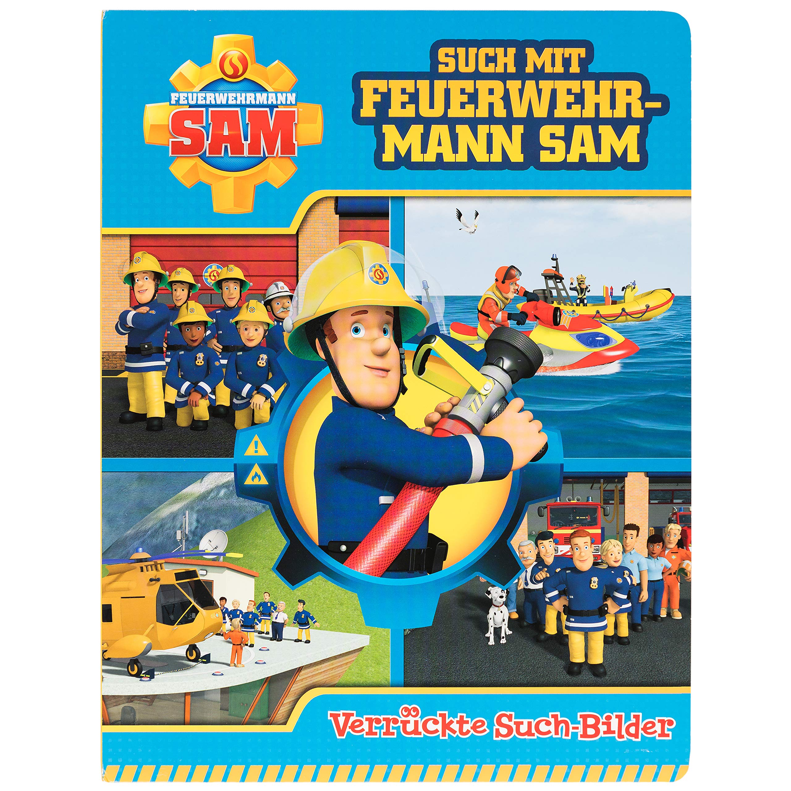Feuerwehrmann Sam - Such mit Feuerwehrmann Sam - Verrückte Suchbilder - Wimmelbuch mit lustigen Lernspielen und Aufgaben - Pappbilderbuch mit 18 Seiten für Kinder ab 18 Monaten Novels & Short Stories