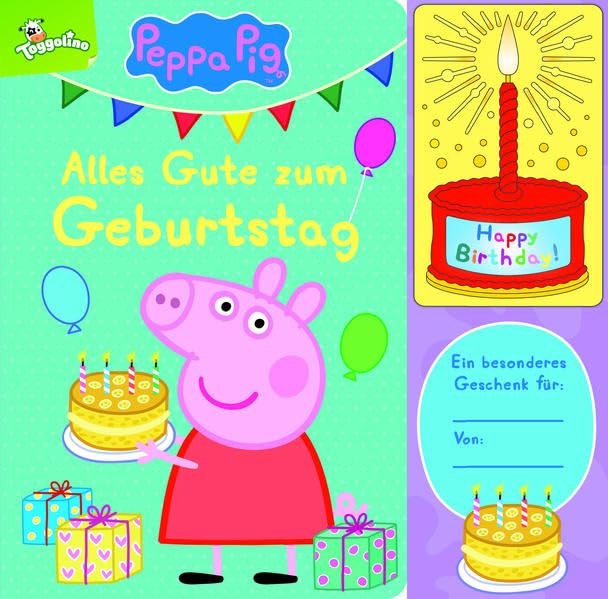 Peppa Pig - Wir feiern Geburtstag - Interaktives Geburtstags-Soundbuch mit 1 Melodie und leuchtender Kerze - Pappbilderbuch für Kinder ab 12 Monaten Children's books