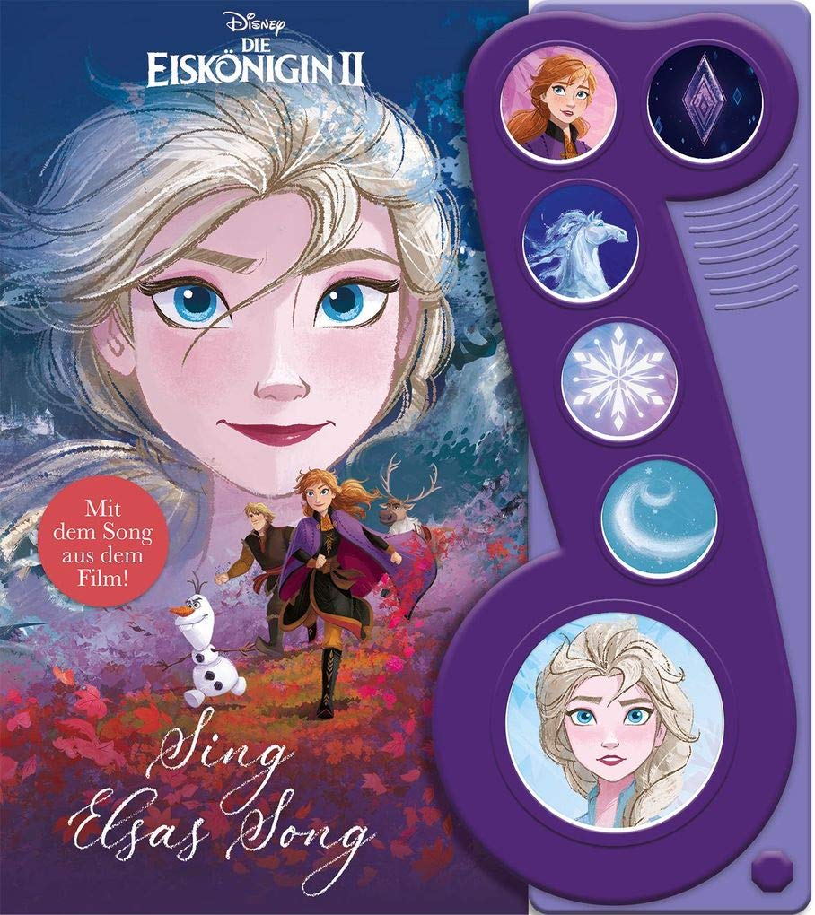 Disney Die Eiskönigin 2 - Sing Elsas Song - Liederbuch zu "Wo noch niemand war" -Interaktives Pappbilderbuch mit 6 Melodien für Kinder ab 3 Jahren Non-fiction