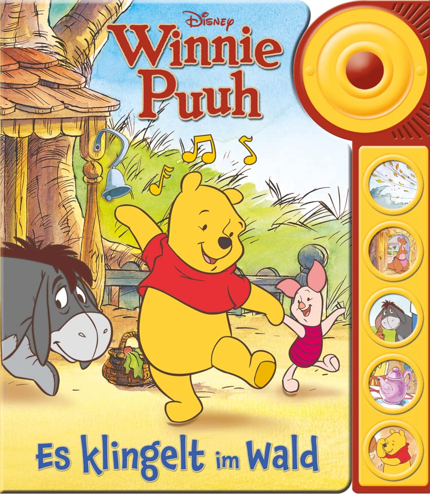 Disney Winnie Puuh: Es klingelt im Wald - Soundbuch - Pappbilderbuch mit Klingelknopf und 5 lustigen Geräuschen für Kinder ab 18 Monaten Children's books