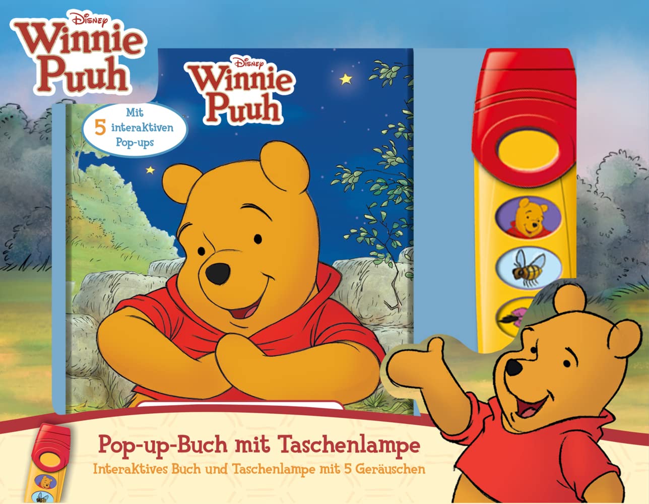 Disney Winnie Puuh - Pop-up-Buch und Taschenlampe mit 5 Geräuschen Novels & Short Stories
