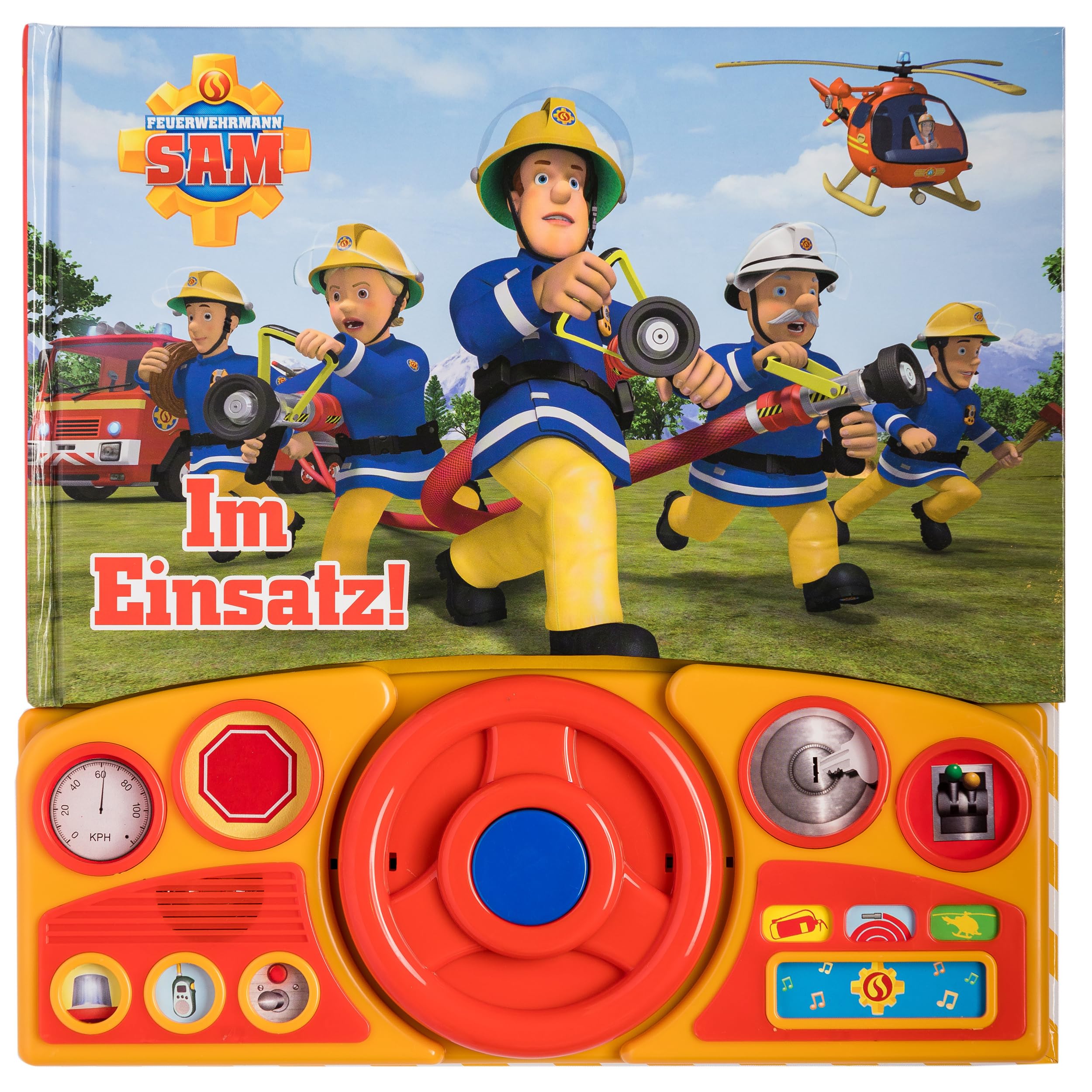 Feuerwehrmann Sam - Im Einsatz! - Soundbuch - Pappbilderbuch mit beweglichem Lenkrad und 13 spannenden Geräuschen für Kinder ab 3 Jahren Novels & Short Stories