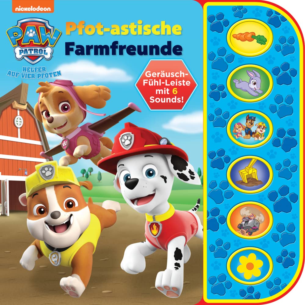PAW Patrol - Pfot-astische Farmfreunde - Soundbuch mit Fühlleiste und 6 Geräuschen für Kinder ab 3 Jahren Children's books