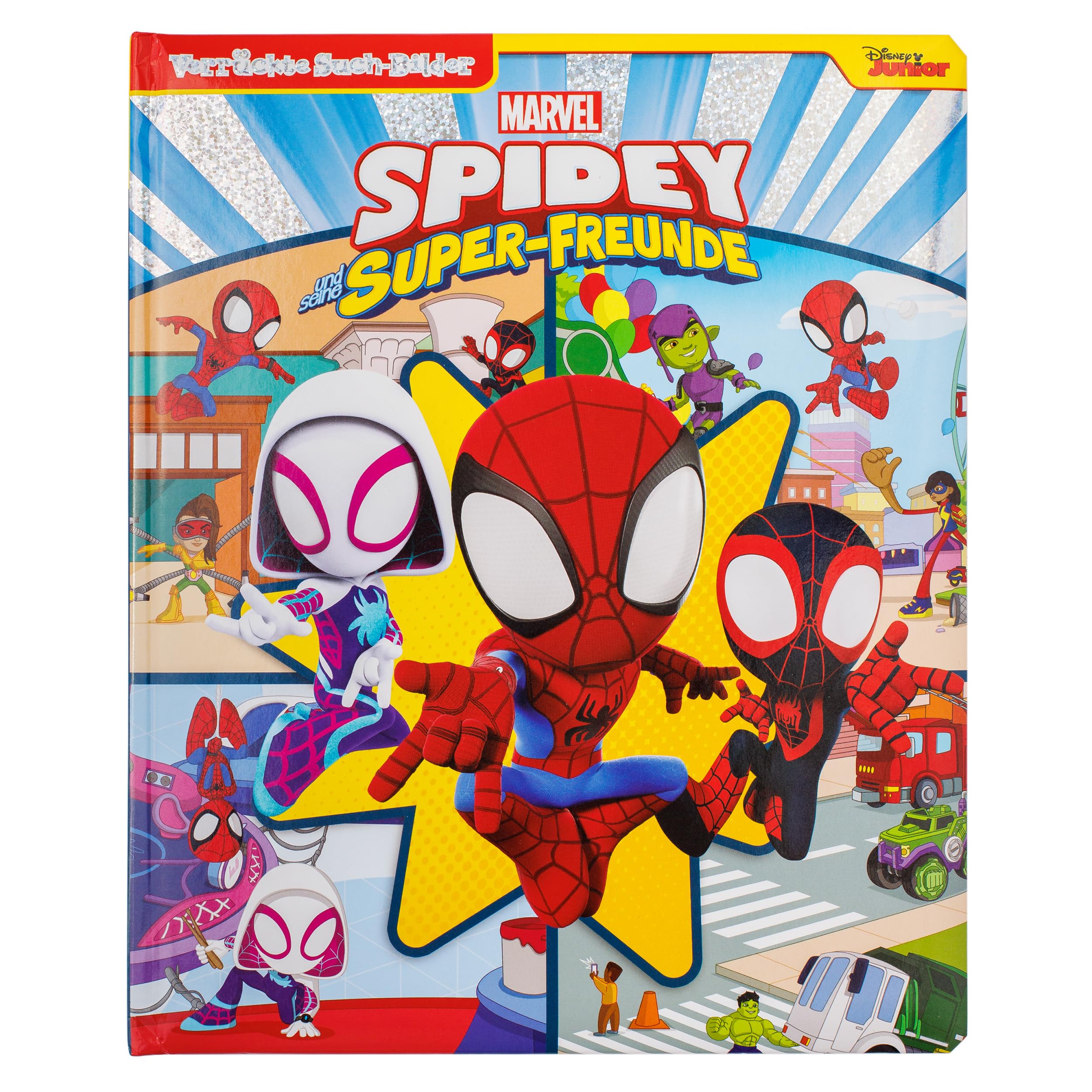 Marvel Spidey und seine Super-Freunde - Verrückte Such-Bilder, groß - Wimmelbuch - Pappbilderbuch mit wattiertem Umschlag Non-fiction