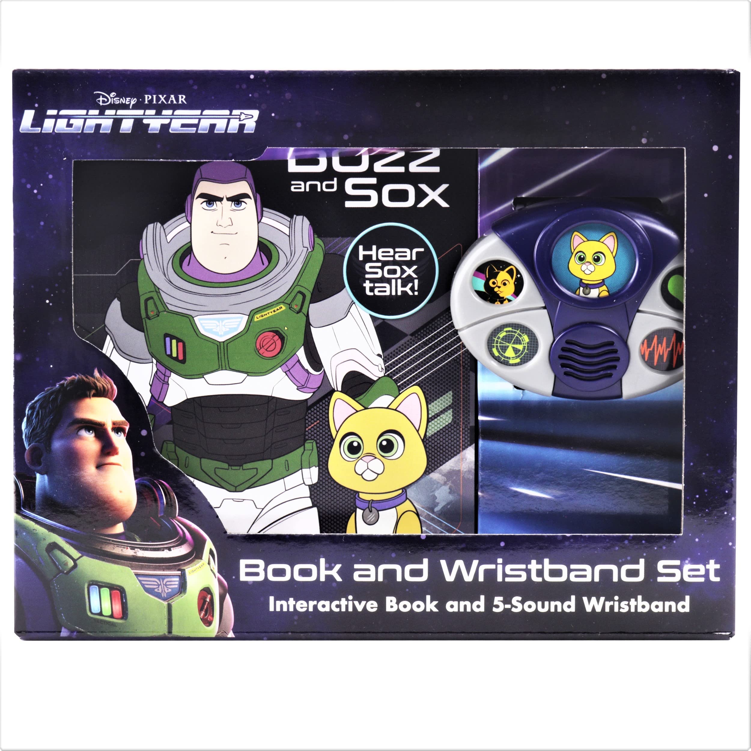Disney Pixar Lightyear: Buzz and Sox Book and 5-Sound Wristband Set Tiptoi & Games